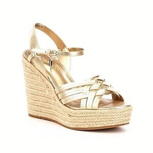 Coach Gold Dottie Espadrille